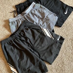 Lot of 3 Mens Nike Running Shorts